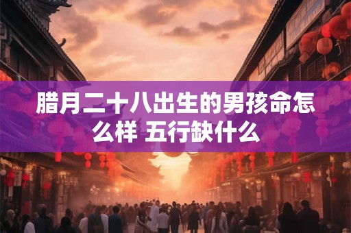 腊月二十八出生的男孩命怎么样 五行缺什么