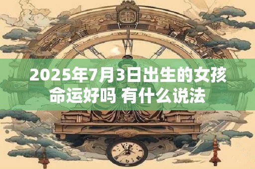 2025年7月3日出生的女孩命运好吗 有什么说法