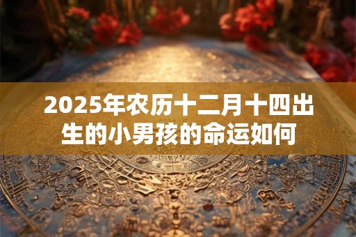 2025年农历十二月十四出生的小男孩的命运如何
