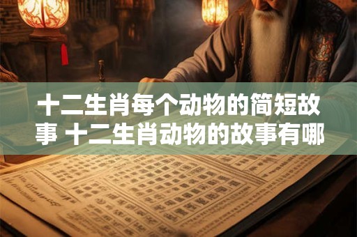 十二生肖每个动物的简短故事 十二生肖动物的故事有哪些