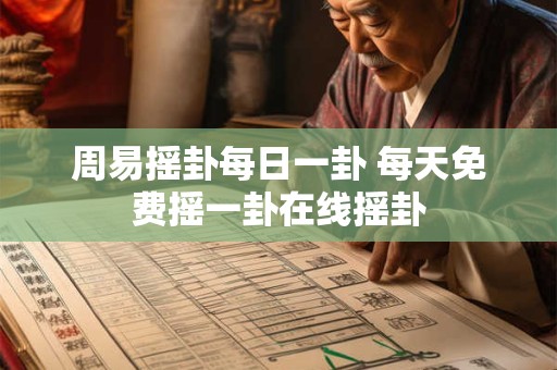 周易摇卦每日一卦 每天免费摇一卦在线摇卦