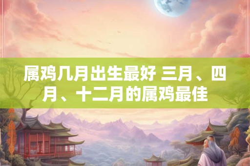 属鸡几月出生最好 三月、四月、十二月的属鸡最佳