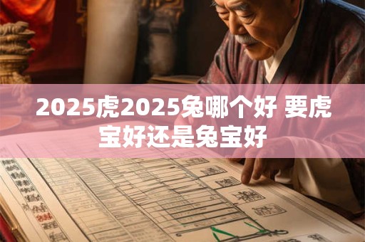 2025虎2025兔哪个好 要虎宝好还是兔宝好