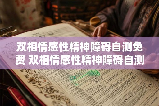 双相情感性精神障碍自测免费 双相情感性精神障碍自测可靠吗