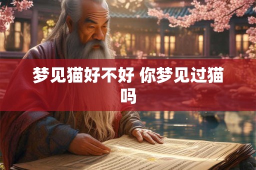 梦见猫好不好 你梦见过猫吗