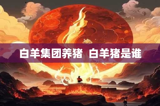 白羊集团养猪  白羊猪是谁