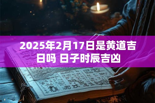 2025年2月17日是黄道吉日吗 日子时辰吉凶