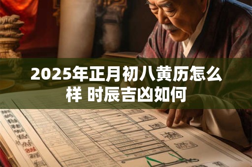 2025年正月初八黄历怎么样 时辰吉凶如何