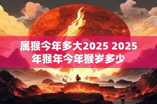 属猴今年多大2025 2025年猴年今年猴岁多少
