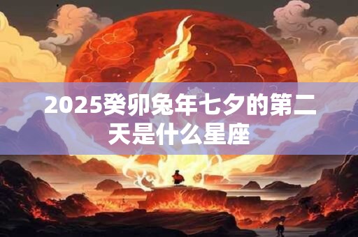2025癸卯兔年七夕的第二天是什么星座