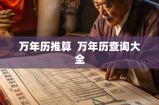 万年历推算  万年历查询大全