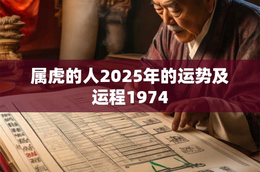 属虎的人2025年的运势及运程1974