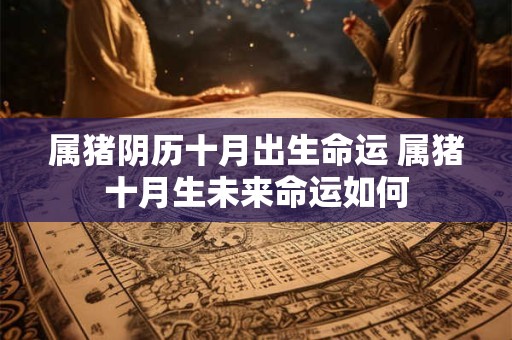 属猪阴历十月出生命运 属猪十月生未来命运如何