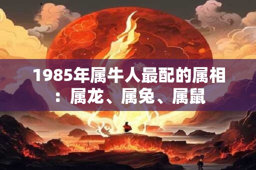 1985年属牛人最配的属相：属龙、属兔、属鼠