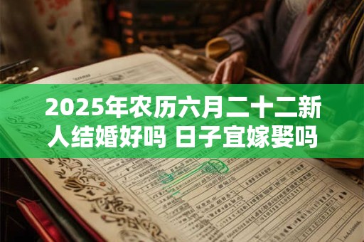 2025年农历六月二十二新人结婚好吗 日子宜嫁娶吗