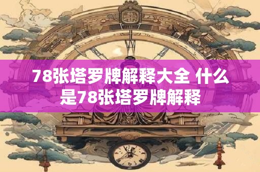 78张塔罗牌解释大全 什么是78张塔罗牌解释