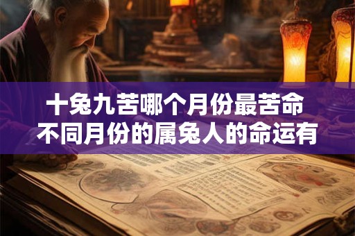 十兔九苦哪个月份最苦命 不同月份的属兔人的命运有什么不同