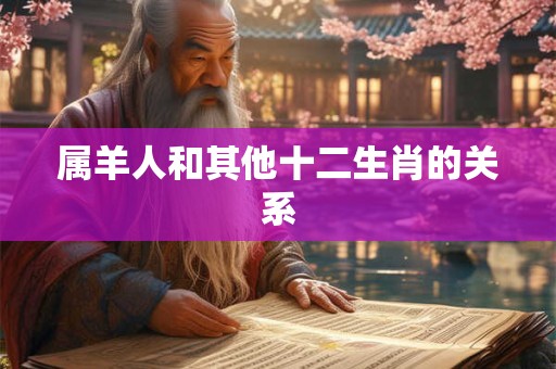属羊人和其他十二生肖的关系