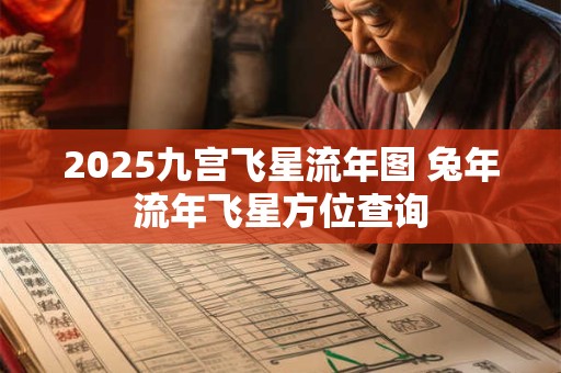 2025九宫飞星流年图 兔年流年飞星方位查询