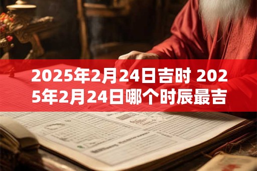 2025年2月24日吉时 2025年2月24日哪个时辰最吉利