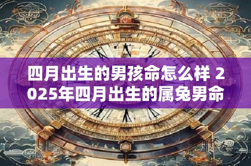 四月出生的男孩命怎么样 2025年四月出生的属兔男命运