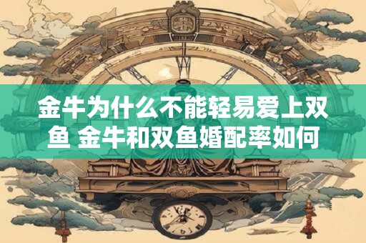 金牛为什么不能轻易爱上双鱼 金牛和双鱼婚配率如何