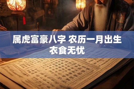 属虎富豪八字 农历一月出生衣食无忧