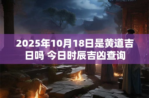 2025年10月18日是黄道吉日吗 今日时辰吉凶查询