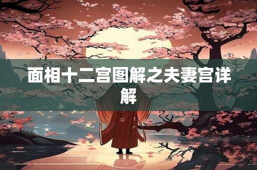 面相十二宫图解之夫妻宫详解