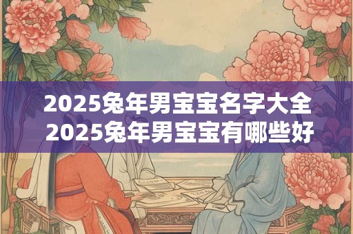 2025兔年男宝宝名字大全 2025兔年男宝宝有哪些好听的名字