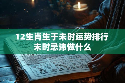 12生肖生于未时运势排行 未时忌讳做什么