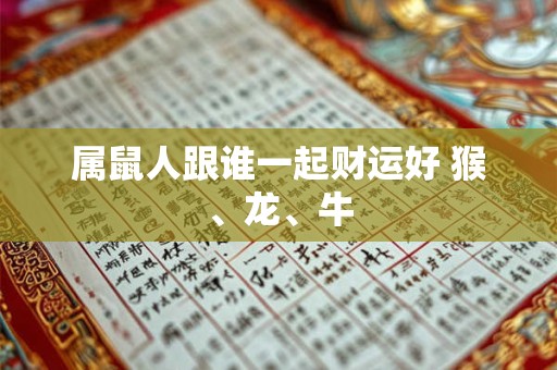 属鼠人跟谁一起财运好 猴、龙、牛