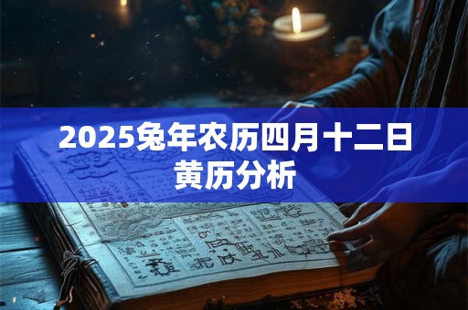 2025兔年农历四月十二日黄历分析