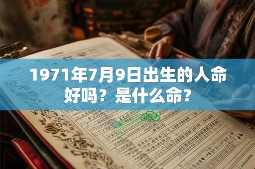 1971年7月9日出生的人命好吗？是什么命？