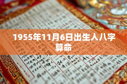 1955年11月6日出生人八字算命