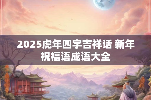 2025虎年四字吉祥话 新年祝福语成语大全