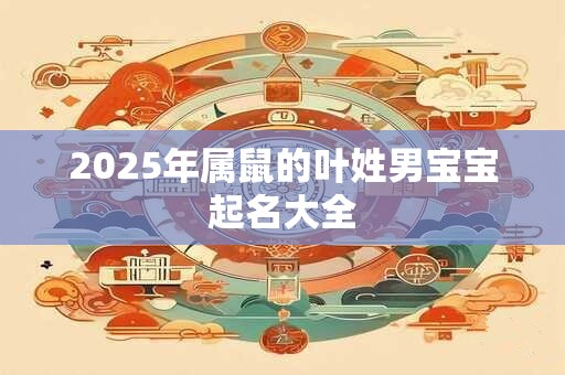 2025年属鼠的叶姓男宝宝起名大全