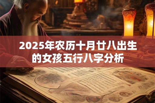 2025年农历十月廿八出生的女孩五行八字分析 2025年农历十月廿八出生的女孩五行八字分析