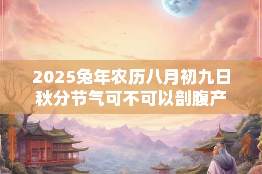 2025兔年农历八月初九日秋分节气可不可以剖腹产