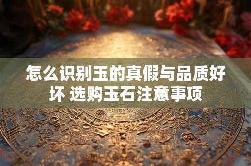 怎么识别玉的真假与品质好坏 选购玉石注意事项