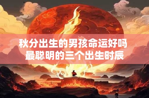秋分出生的男孩命运好吗 最聪明的三个出生时辰