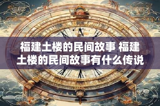 福建土楼的民间故事 福建土楼的民间故事有什么传说和神话