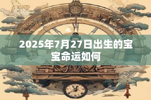 2025年7月27日出生的宝宝命运如何