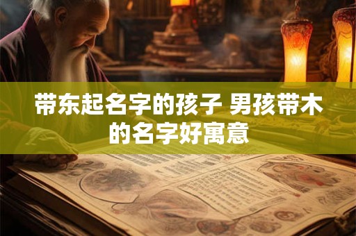 带东起名字的孩子 男孩带木的名字好寓意