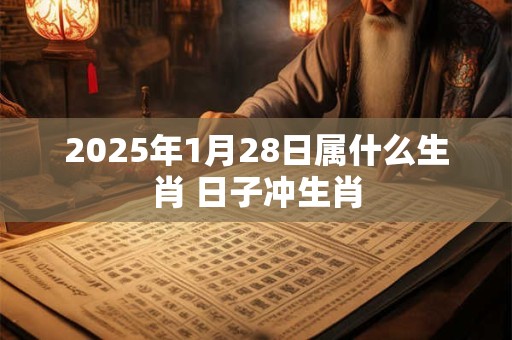 2025年1月28日属什么生肖 日子冲生肖