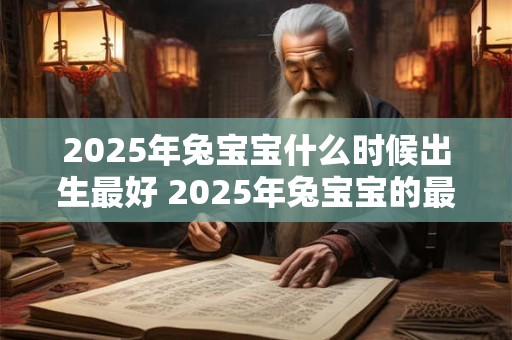 2025年兔宝宝什么时候出生最好 2025年兔宝宝的最佳出生时间