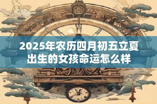 2025年农历四月初五立夏出生的女孩命运怎么样