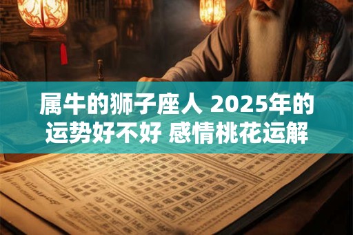 属牛的狮子座人 2025年的运势好不好 感情桃花运解析