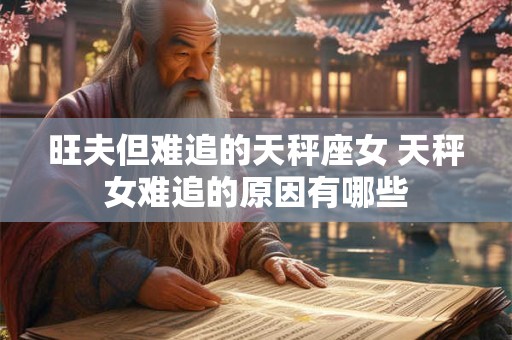 旺夫但难追的天秤座女 天秤女难追的原因有哪些