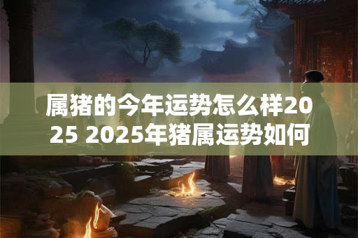 详细阅读:属猪的今年运势怎么样2025 2025年猪属运势如何 属猪的今年运势怎么样2025 2025年猪属运势如何